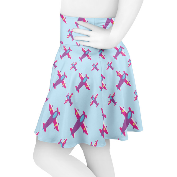 Airplane Theme - for Girls Skater Skirt - Side