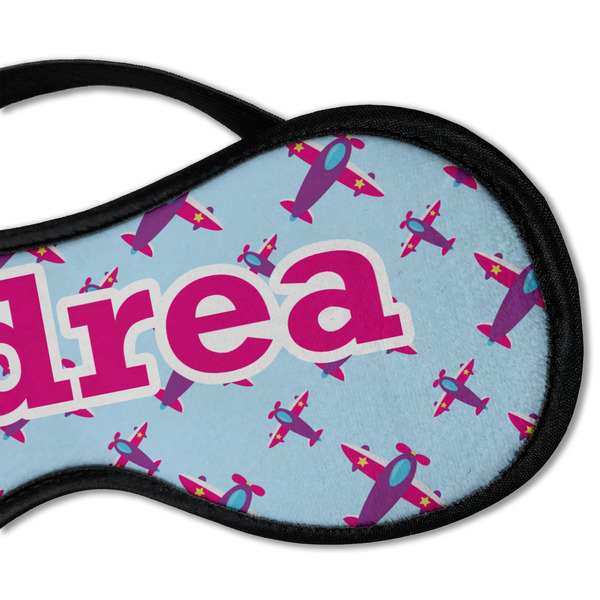 Airplane Theme - for Girls Sleeping Eye Mask - DETAIL Large