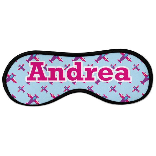 Custom Airplane Theme - for Girls Sleeping Eye Masks - Large (Personalized)