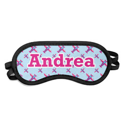 Airplane Theme - for Girls Sleeping Eye Mask - Small (Personalized)