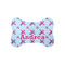 Airplane Theme - for Girls Bone Shaped Dog Food Mat (Small) (Personalized)