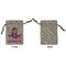 Airplane Theme - for Girls Small Burlap Gift Bag - Front Approval