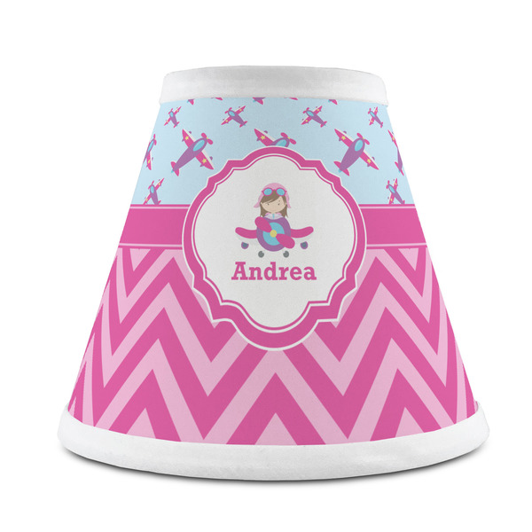Custom Airplane Theme - for Girls Chandelier Lamp Shade (Personalized)