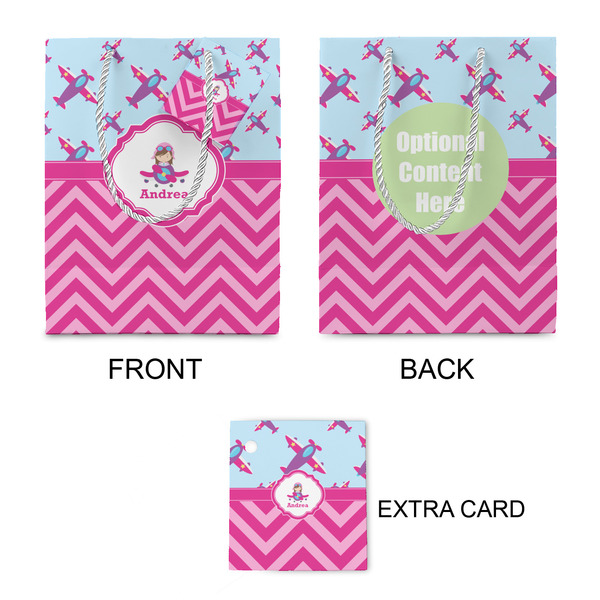 Airplane Theme - for Girls Small Gift Bag - Approval