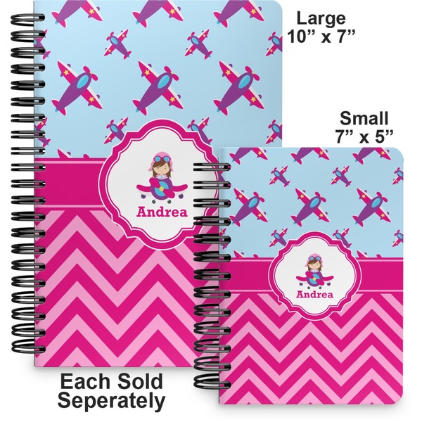 Airplane Theme - for Girls Spiral Journal - Comparison
