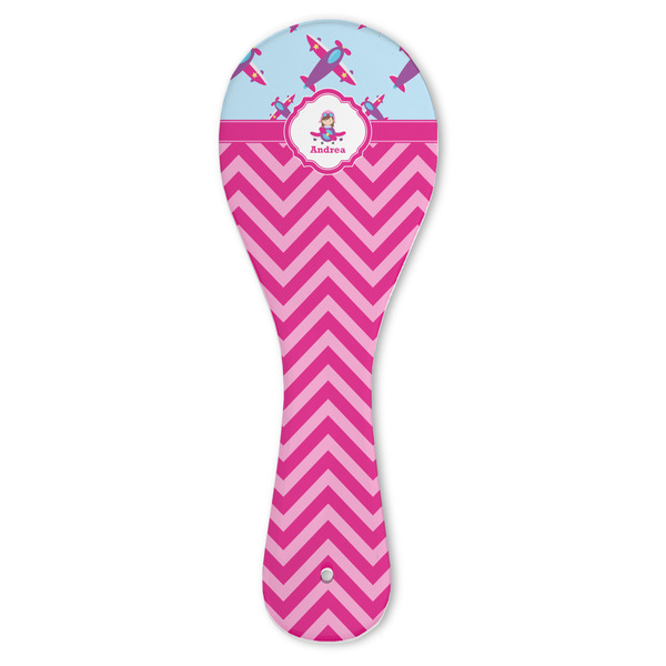 Custom Airplane Theme - for Girls Ceramic Spoon Rest (Personalized)
