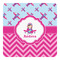 Airplane Theme - for Girls Square Decal - Medium (Personalized)