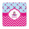 Airplane Theme - for Girls Square Fridge Magnet - FRONT