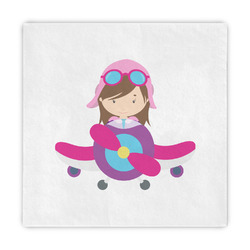 Airplane Theme - for Girls Standard Decorative Napkins