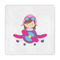 Airplane Theme - for Girls Standard Decorative Napkin - Front View