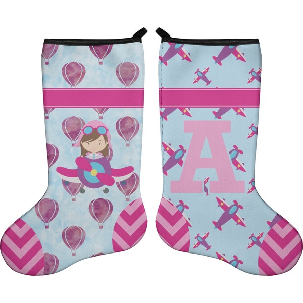 Airplane Theme - for Girls Stocking - Double-Sided - Approval