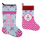 Airplane Theme - for Girls Stockings - Side by Side compare