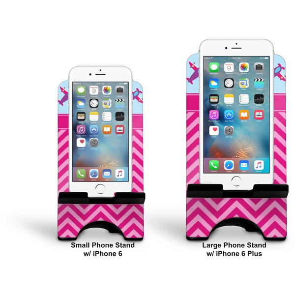 Airplane Theme - for Girls Stylized Phone Stand - Comparison