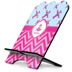 Airplane Theme - for Girls Stylized Tablet Stand (Personalized)
