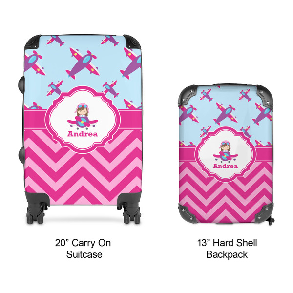 Airplane Theme - for Girls Suitcase Set 4 - APPROVAL
