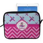 Airplane Theme - for Girls Tablet Case / Sleeve - Large (Personalized)