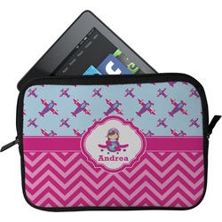 Airplane Theme - for Girls Tablet Case / Sleeve (Personalized)