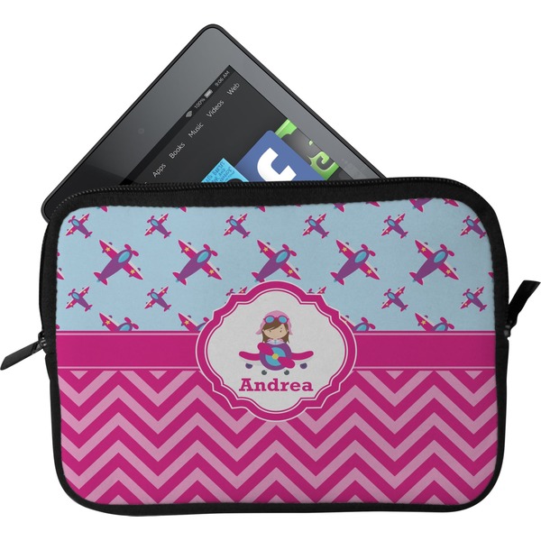 Custom Airplane Theme - for Girls Tablet Case / Sleeve (Personalized)