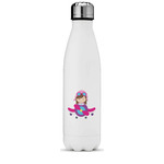 Airplane Theme - for Girls Water Bottle - 17 oz. - Stainless Steel - Full Color Printing (Personalized)