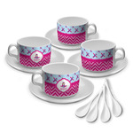 Airplane Theme - for Girls Tea Cup - Set of 4 (Personalized)