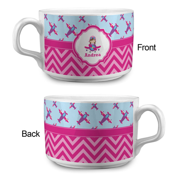 Airplane Theme - for Girls Tea Cup - Single Apvl