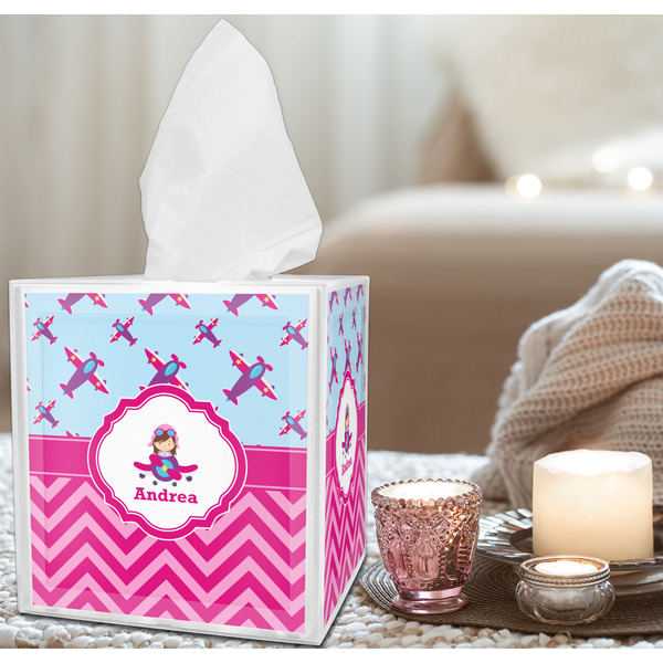 Airplane Theme - for Girls Tissue Box - LIFESTYLE