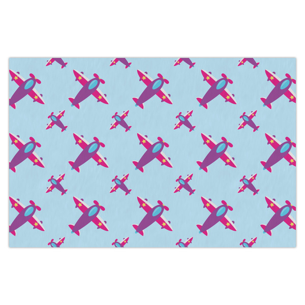 Custom Airplane Theme - for Girls Tissue Paper Sheets - X-Large - Heavyweight