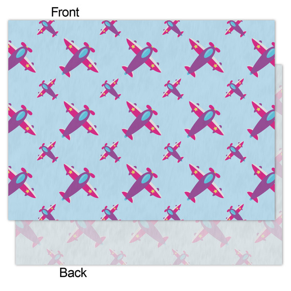 Airplane Theme - for Girls Tissue Paper - Lightweight - Medium - Front & Back