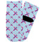 Airplane Theme - for Girls Toddler Ankle Socks - Single Pair - Front and Back