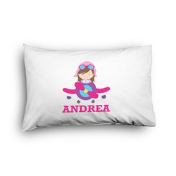 Airplane Theme - for Girls Pillow Case - Toddler - Graphic (Personalized)