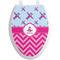 Airplane Theme - for Girls Toilet Seat Decal - Elongated (Personalized)