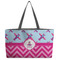 Airplane Theme - for Girls Tote w/Black Handles - Front View