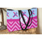 Airplane Theme - for Girls Tote w/Black Handles - Lifestyle View