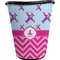 Airplane Theme - for Girls Waste Basket - Single Sided (Black) (Personalized)