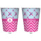 Airplane Theme - for Girls Trash Can White - Front and Back - Apvl