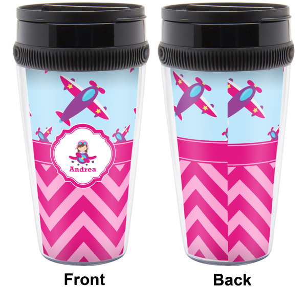 Airplane Theme - for Girls Travel Mug Approval (Personalized)