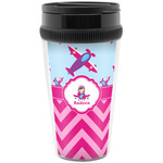 Airplane Theme - for Girls Acrylic Travel Mug without Handle (Personalized)