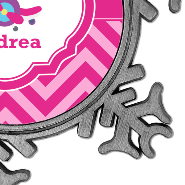 Airplane Theme - for Girls Vintage Snowflake - Detail