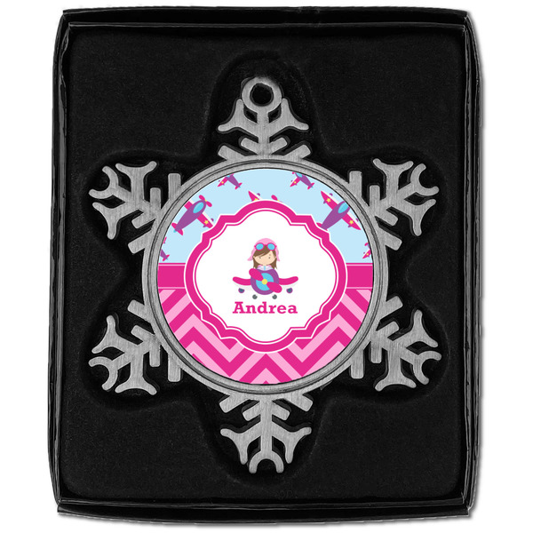 Airplane Theme - for Girls Vintage Snowflake - In box
