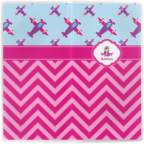 Airplane Theme - for Girls Vinyl Document Wallet - Apvl