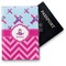 Airplane Theme - for Girls Vinyl Passport Holder (Personalized)