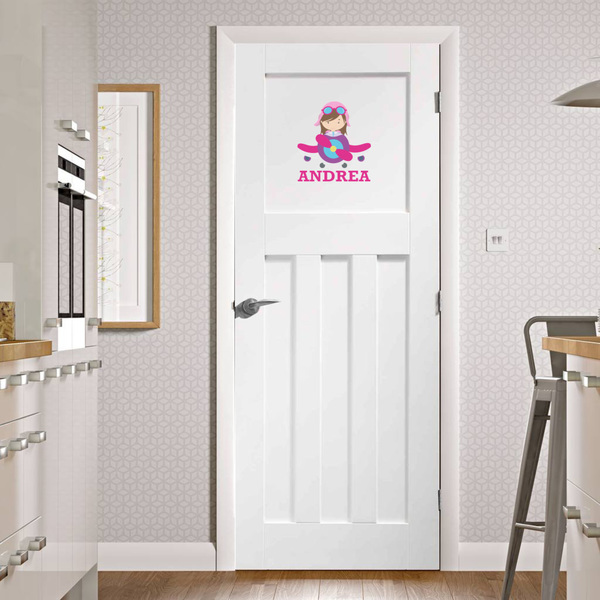 Airplane Theme - for Girls Wall Graphic on Door