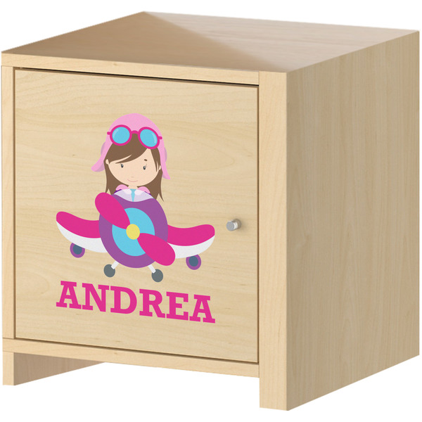 Airplane Theme - for Girls Wall Graphic on Wooden Cabinet