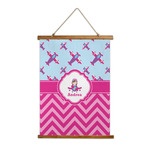 Airplane Theme - for Girls Wall Hanging Tapestry - Tall (Personalized)