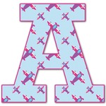 Airplane Theme - for Girls Letter Decal - Medium (Personalized)
