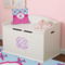 Airplane Theme - for Girls Wall Monogram on Toy Chest