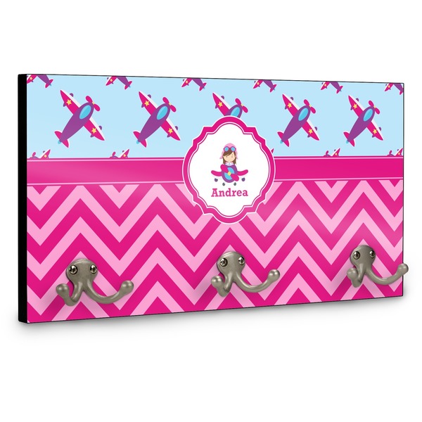 Airplane Theme - for Girls Coat Hanger Main