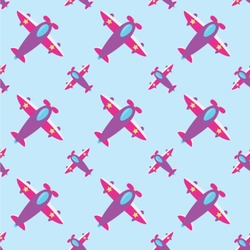 Airplane Theme - for Girls Wallpaper & Surface Covering (Peel & Stick 24"x 24" Sample)