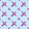 Airplane Theme - for Girls Wallpaper & Surface Covering (Peel & Stick 24"x 24" Sample)