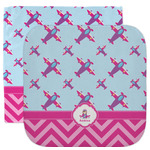Airplane Theme - for Girls Facecloth / Wash Cloth (Personalized)